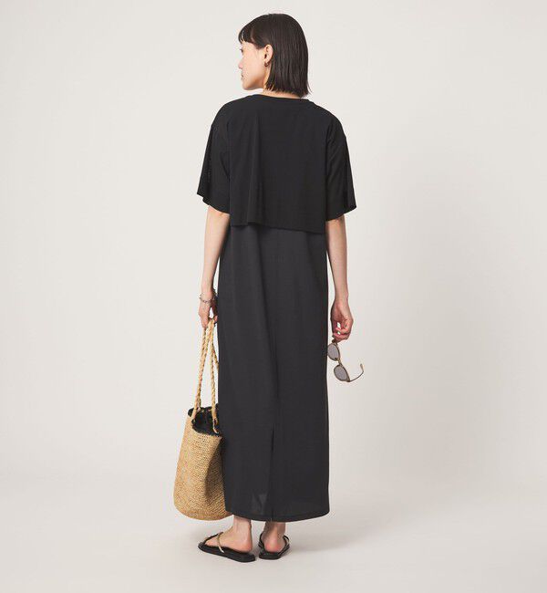 UNITED ARROWS green label relaxing「チュール プルオーバー&times;ノースリーブ ワンピース セット 吸水速乾」|ワンピース|