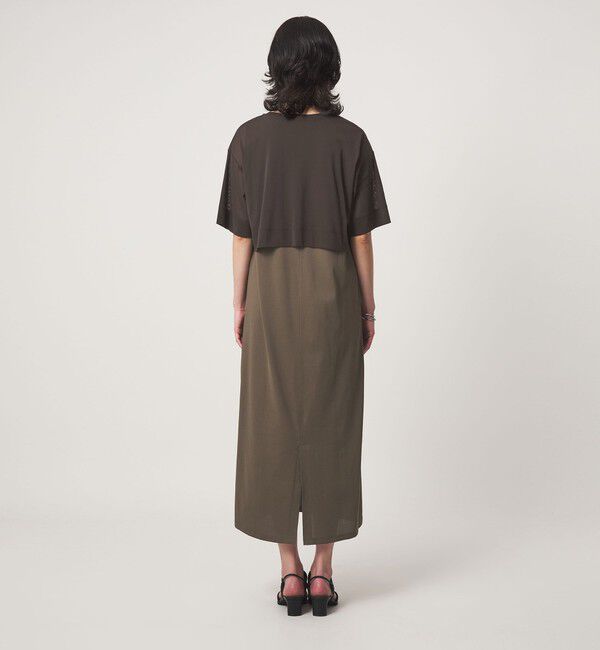 UNITED ARROWS green label relaxing「チュール プルオーバー&times;ノースリーブ ワンピース セット 吸水速乾」|ワンピース|