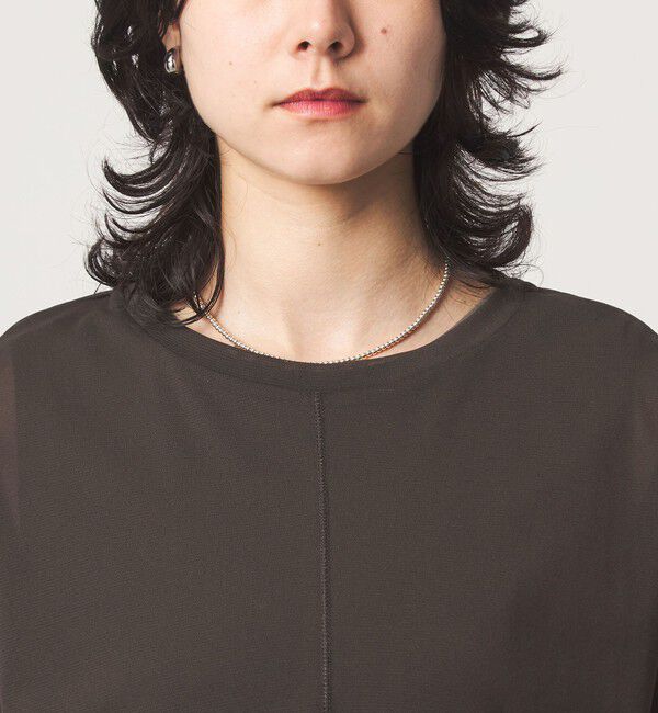 UNITED ARROWS green label relaxing「チュール プルオーバー&times;ノースリーブ ワンピース セット 吸水速乾」|ワンピース|