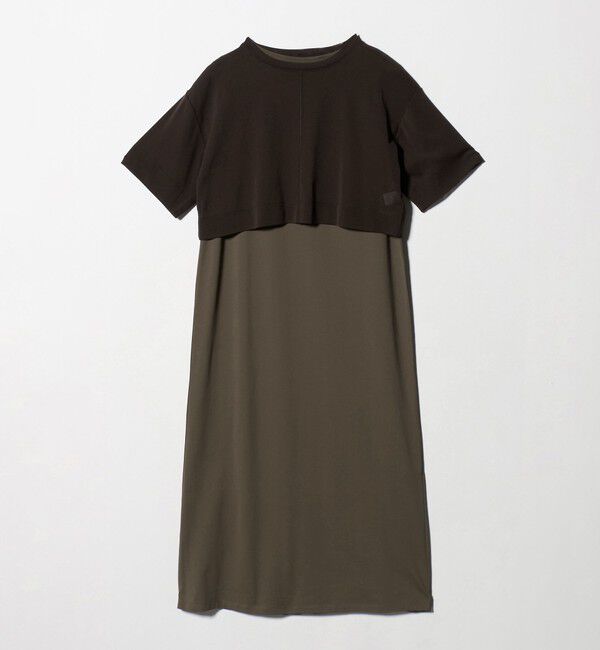 UNITED ARROWS green label relaxing「チュール プルオーバー&times;ノースリーブ ワンピース セット 吸水速乾」|ワンピース|
