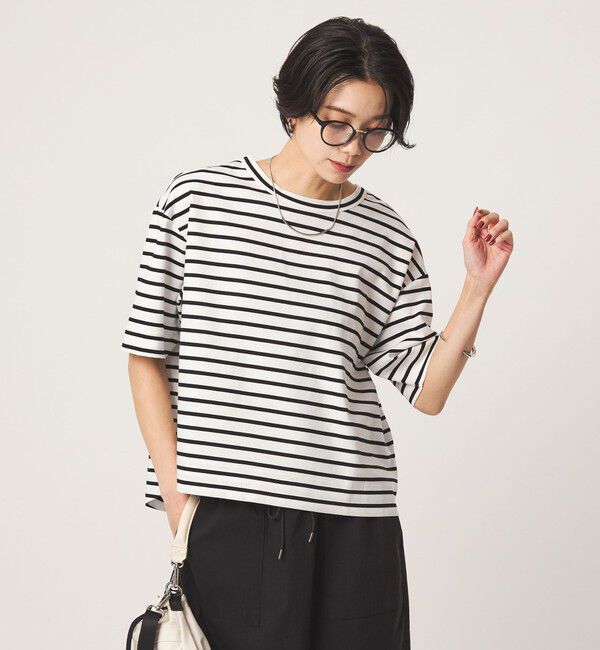 UNITED ARROWS green label relaxing「クロップド ポンチ Tシャツ 2」|Tシャツ・カットソー|