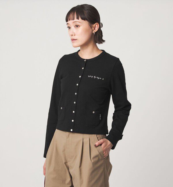 UNITED ARROWS green label relaxing「＜To b. by agnes b.コラボ＞ドットボタン カーディガン」|カーディガン|