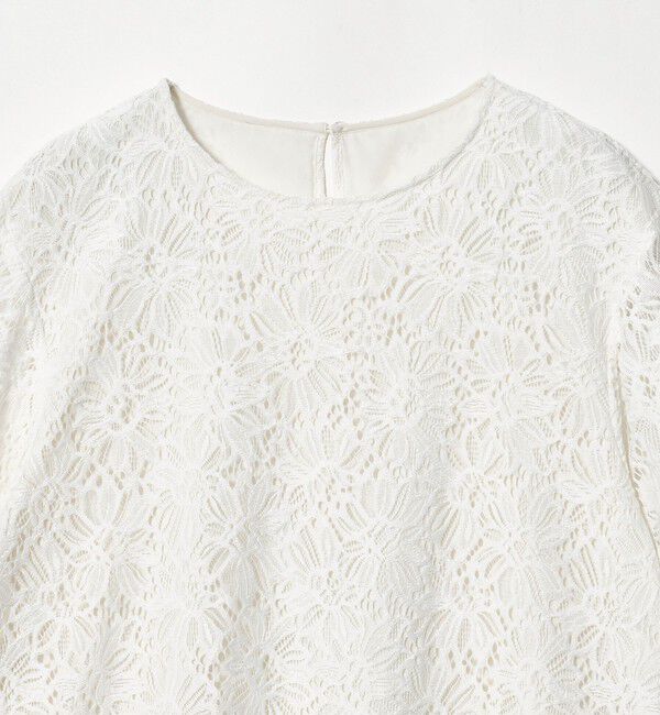 UNITED ARROWS green label relaxing「レース 5分袖 ブラウス」|シャツ・ブラウス|