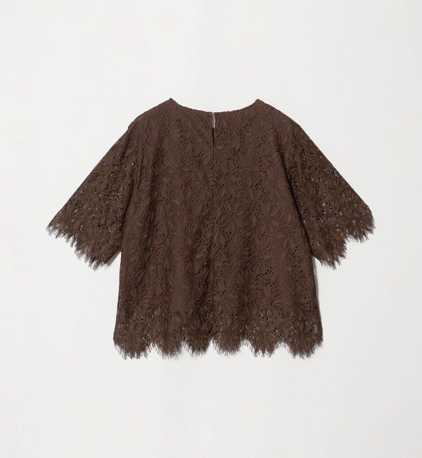 UNITED ARROWS green label relaxing「レース 5分袖 ブラウス」|シャツ・ブラウス|