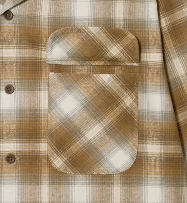 UNITED ARROWS green label relaxing「【別注】＜PENDLETON＞チェック オープンカラー 長袖 シャツ」|シャツ・ブラウス|