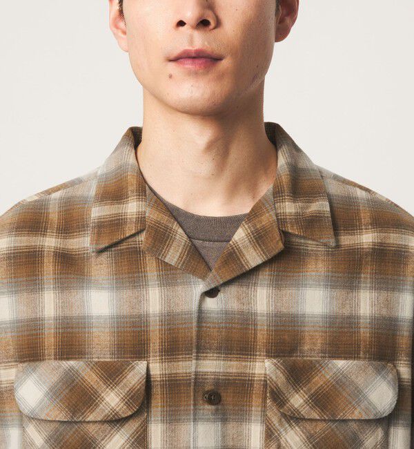 UNITED ARROWS green label relaxing「【別注】＜PENDLETON＞チェック オープンカラー 長袖 シャツ」|シャツ・ブラウス|