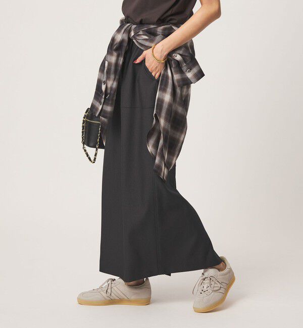 UNITED ARROWS green label relaxing「［size SHORTあり］ツイードライク スカート マシンウォッシャブル 帯電防止」|タイト|