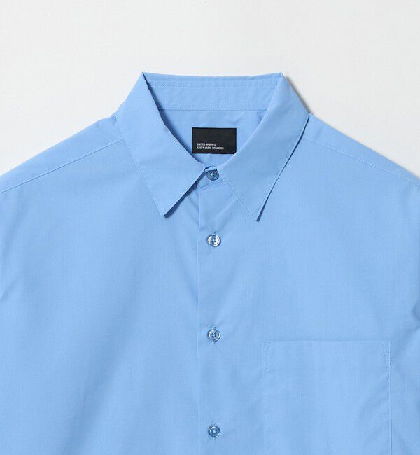 UNITED ARROWS green label relaxing「【WEB限定】JUST fit コットンライク リラックス シルエット 長袖 シャツ」|シャツ・ブラウス|