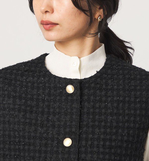 UNITED ARROWS green label relaxing「ファンシーラメ ツイードライク ジレ」|ベスト・ジレ|