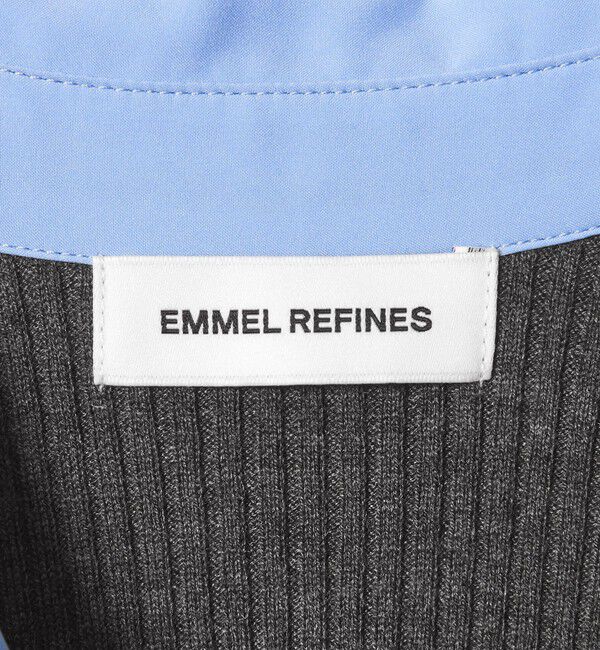 EMMEL REFINES「＜EMMEL REFINES＞EM エリツキ リブニット ワンピース」|ワンピース|