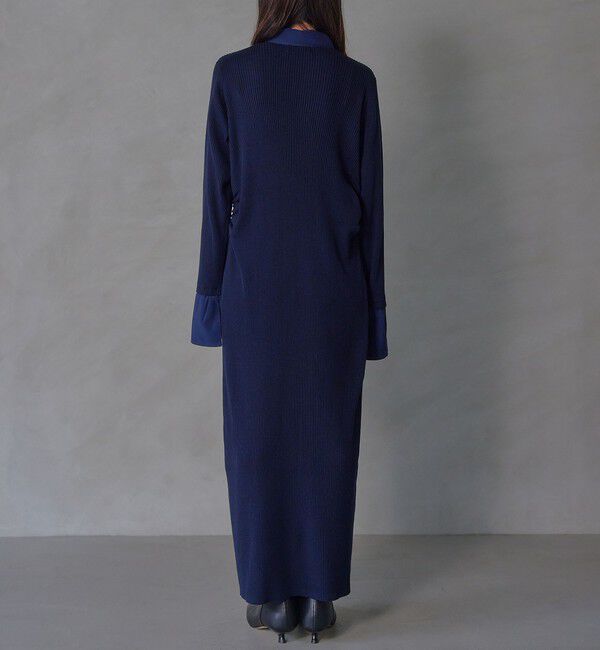 EMMEL REFINES「＜EMMEL REFINES＞EM エリツキ リブニット ワンピース」|ワンピース|