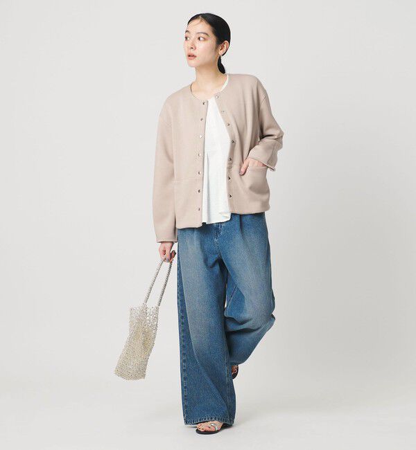 BEAUTY&YOUTH UNITED ARROWS「【WEB限定】エアリーポンチ スナップボタンカーディガン」|カーディガン|