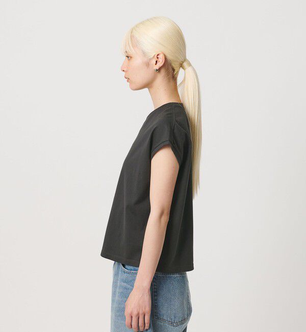 BEAUTY&YOUTH UNITED ARROWS「コットン ロゴプリント フレンチスリーブ Tシャツ」|Tシャツ・カットソー|