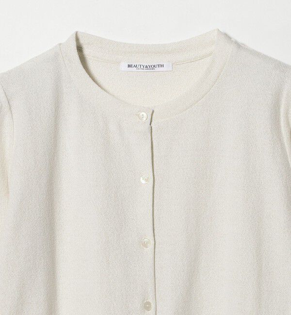 BEAUTY&YOUTH UNITED ARROWS「【WEB限定】ラメ ショートスリーブカーディガン」|カーディガン|