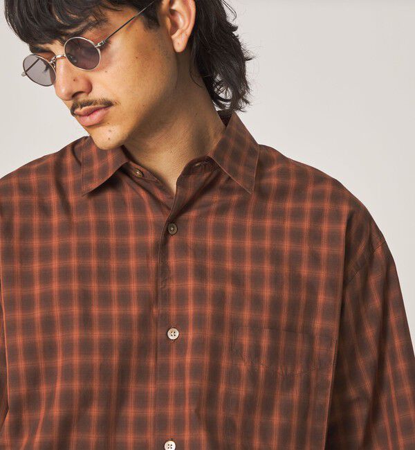 STEVEN ALAN「＜Steven Alan＞ オンブレー チェック レギュラーカラー シャツ」|シャツ・ブラウス|