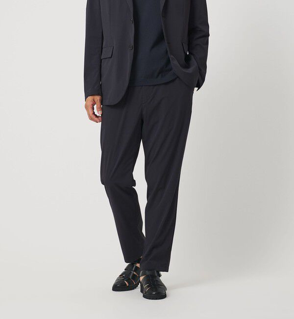 BEAUTY&YOUTH UNITED ARROWS「CORDURA ドビー 1プリーツ テーパード パンツ NO.4 撥水 ストレッチ ウォッシャブル セットアップ対応」|チノ|