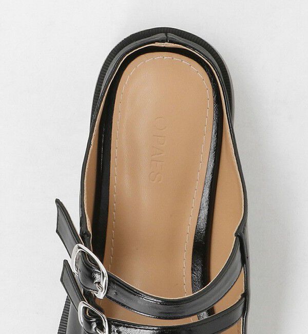 BEAUTY&YOUTH UNITED ARROWS「＜PAES＞ダブルバックル ミュール/ブラック」|サンダル|