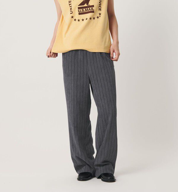BEAUTY&YOUTH UNITED ARROWS「ポリエステルブレンド ストライプ イージーパンツ」|その他|DK.GRAY