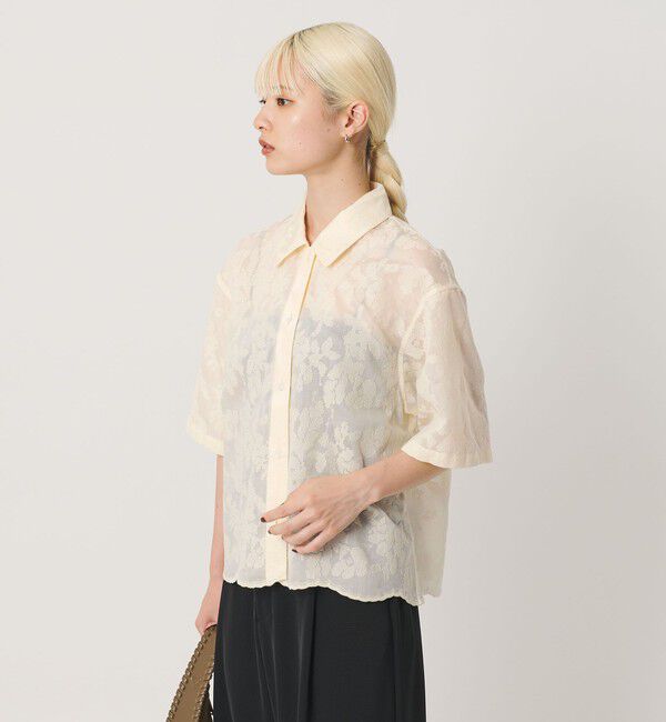 BEAUTY&YOUTH UNITED ARROWS「セルロースポリエステル クロスステッチ シャツ ウォッシャブル」|シャツ・ブラウス|