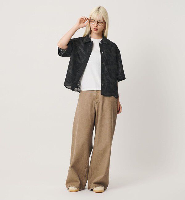 BEAUTY&YOUTH UNITED ARROWS「セルロースポリエステル クロスステッチ シャツ ウォッシャブル」|シャツ・ブラウス|