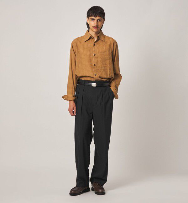 STEVEN ALAN「＜Steven Alan＞ ライト ウール トロピカル イン ツープリーツ ドレス トラウザーズ II」|スラックス|