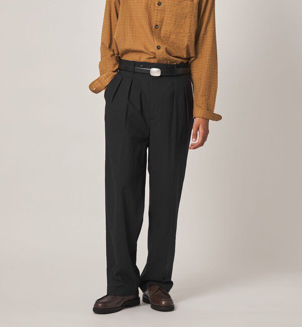 STEVEN ALAN「＜Steven Alan＞ ライト ウール トロピカル イン ツープリーツ ドレス トラウザーズ II」|スラックス|