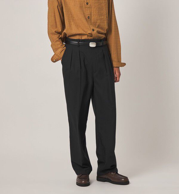 STEVEN ALAN「＜Steven Alan＞ ライト ウール トロピカル イン ツープリーツ ドレス トラウザーズ II」|スラックス|