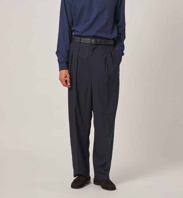 STEVEN ALAN「＜Steven Alan＞ ライト ウール トロピカル イン ツープリーツ ドレス トラウザーズ II」|スラックス|