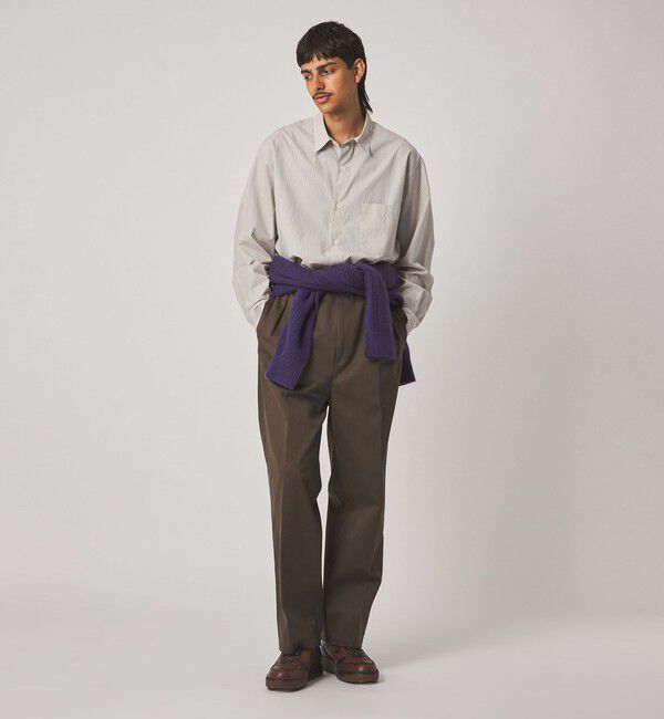 STEVEN ALAN「＜Steven Alan＞ 60 コンパクト ストライプ レギュラーカラー シャツ LOOSE」|シャツ・ブラウス|