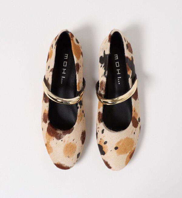 BEAUTY&YOUTH UNITED ARROWS「【別注】＜MOHI...＞ヘアレザー メタルストラップ フラットシューズ」|ローファー|