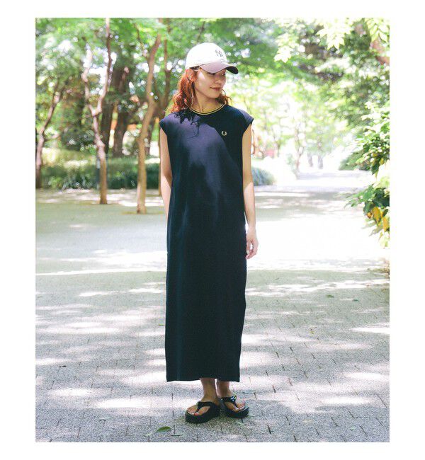 Ray BEAMS 「【別注】FRED PERRY / ティップド ピケ ドレス」|ワンピース|