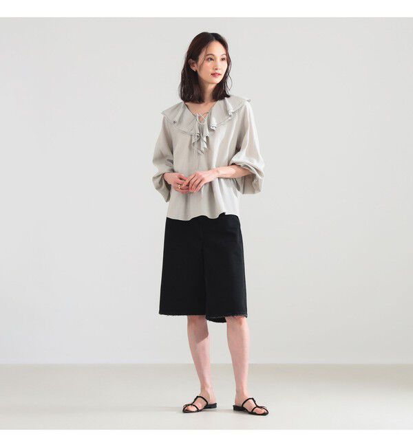Demi-Luxe BEAMS 「ラッフル ボリューム ブラウス」|シャツ・ブラウス|