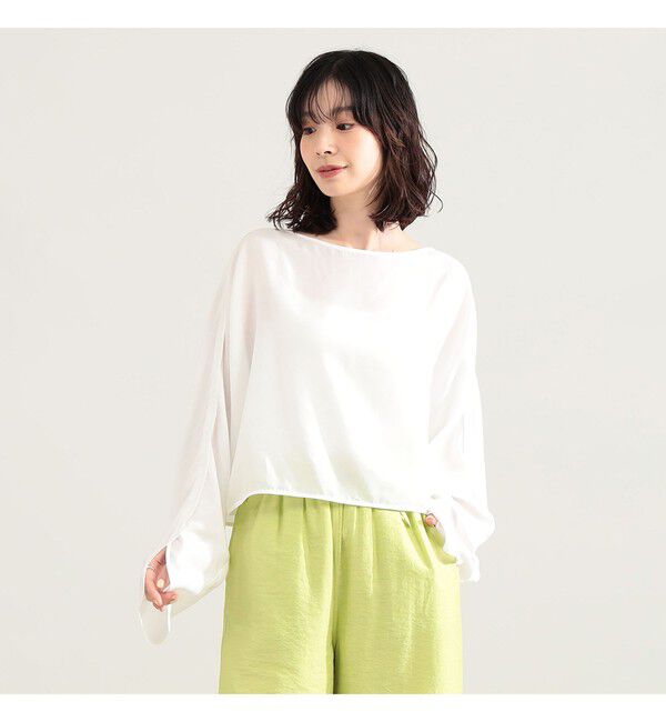 Demi-Luxe BEAMS 「ポプリン ドルマン ブラウス」|シャツ・ブラウス|WHITE