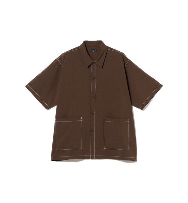 BEAMS「ダブル ポケット ステッチ シャツ 【ワイドフィット】」|シャツ・ブラウス|