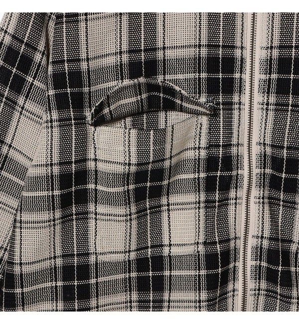 BEAMS「メッシュ ジップシャツ」|シャツ・ブラウス|