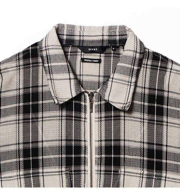 BEAMS「メッシュ ジップシャツ」|シャツ・ブラウス|