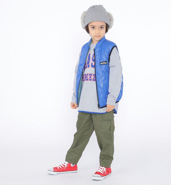 SHIPS KIDS「SHIPS KIDS:100～130cm / パイピング カレッジ ロゴ スウェット」|スウェット・ジャージ|