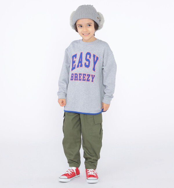 SHIPS KIDS「SHIPS KIDS:100～130cm / パイピング カレッジ ロゴ スウェット」|スウェット・ジャージ|