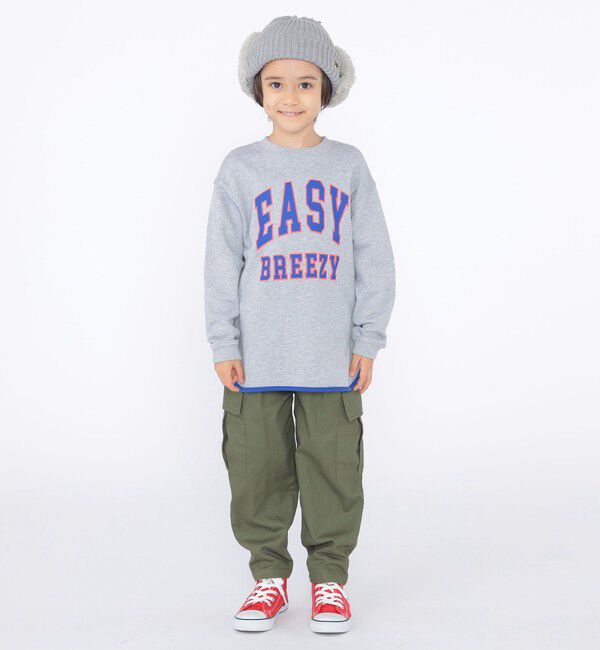 SHIPS KIDS「SHIPS KIDS:100～130cm / パイピング カレッジ ロゴ スウェット」|スウェット・ジャージ|