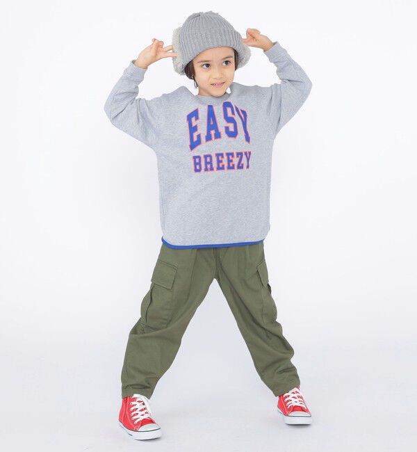 SHIPS KIDS「SHIPS KIDS:100～130cm / パイピング カレッジ ロゴ スウェット」|スウェット・ジャージ|