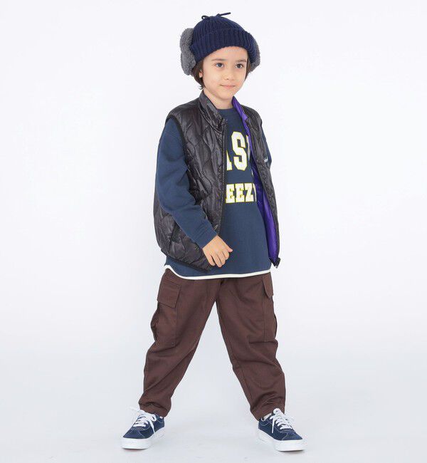 SHIPS KIDS「SHIPS KIDS:100～130cm / パイピング カレッジ ロゴ スウェット」|スウェット・ジャージ|