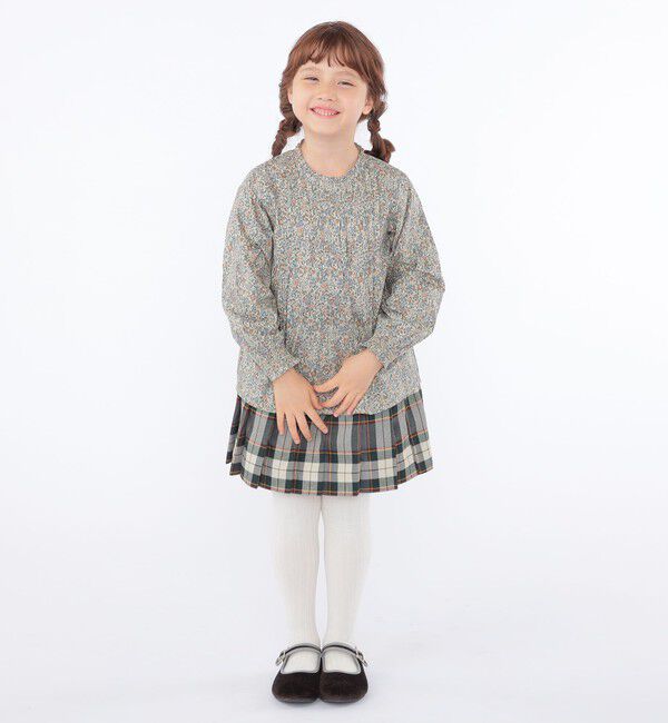 SHIPS KIDS「SHIPS KIDS:100～130cm / リバティ 長袖 ブラウス」|シャツ・ブラウス|
