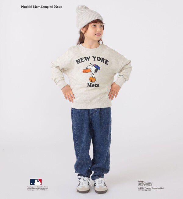 SHIPS KIDS「SHIPS KIDS:100～125cm / スヌーピー&times;MLB スウェット」|スウェット・ジャージ|