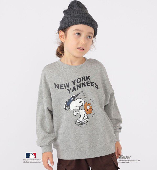 SHIPS KIDS「SHIPS KIDS:100～125cm / スヌーピー&times;MLB スウェット」|スウェット・ジャージ|