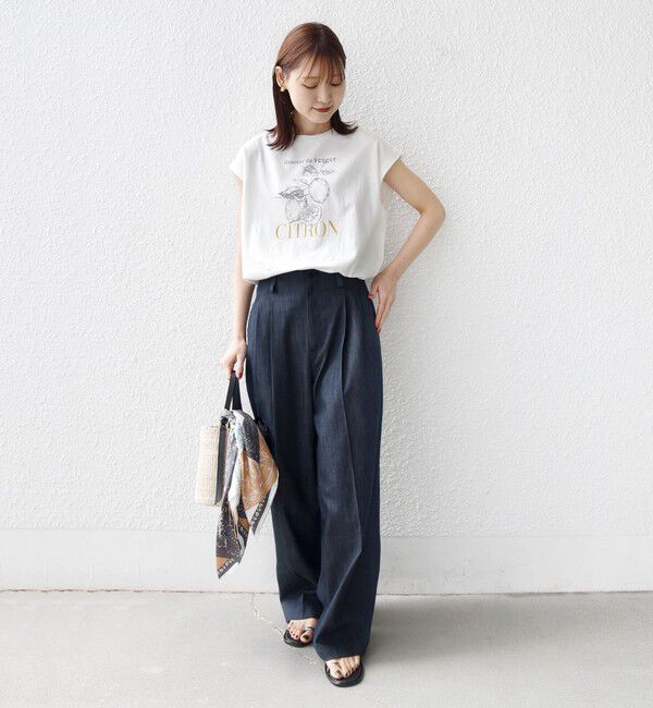SHIPS for women「【WEB限定】オーガニック コットン フルーツ TEE」|Tシャツ・カットソー|