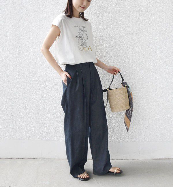 SHIPS for women「【WEB限定】オーガニック コットン フルーツ TEE」|Tシャツ・カットソー|