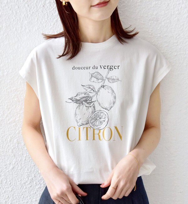 SHIPS for women「【WEB限定】オーガニック コットン フルーツ TEE」|Tシャツ・カットソー|