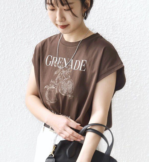 SHIPS for women「【WEB限定】オーガニック コットン フルーツ TEE」|Tシャツ・カットソー|