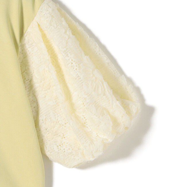 SHIPS for women「【WEB限定】〈接触冷感/UVカット/汗染み防止加工〉FUNCTION 袖 レース プルオーバー」|Tシャツ・カットソー|