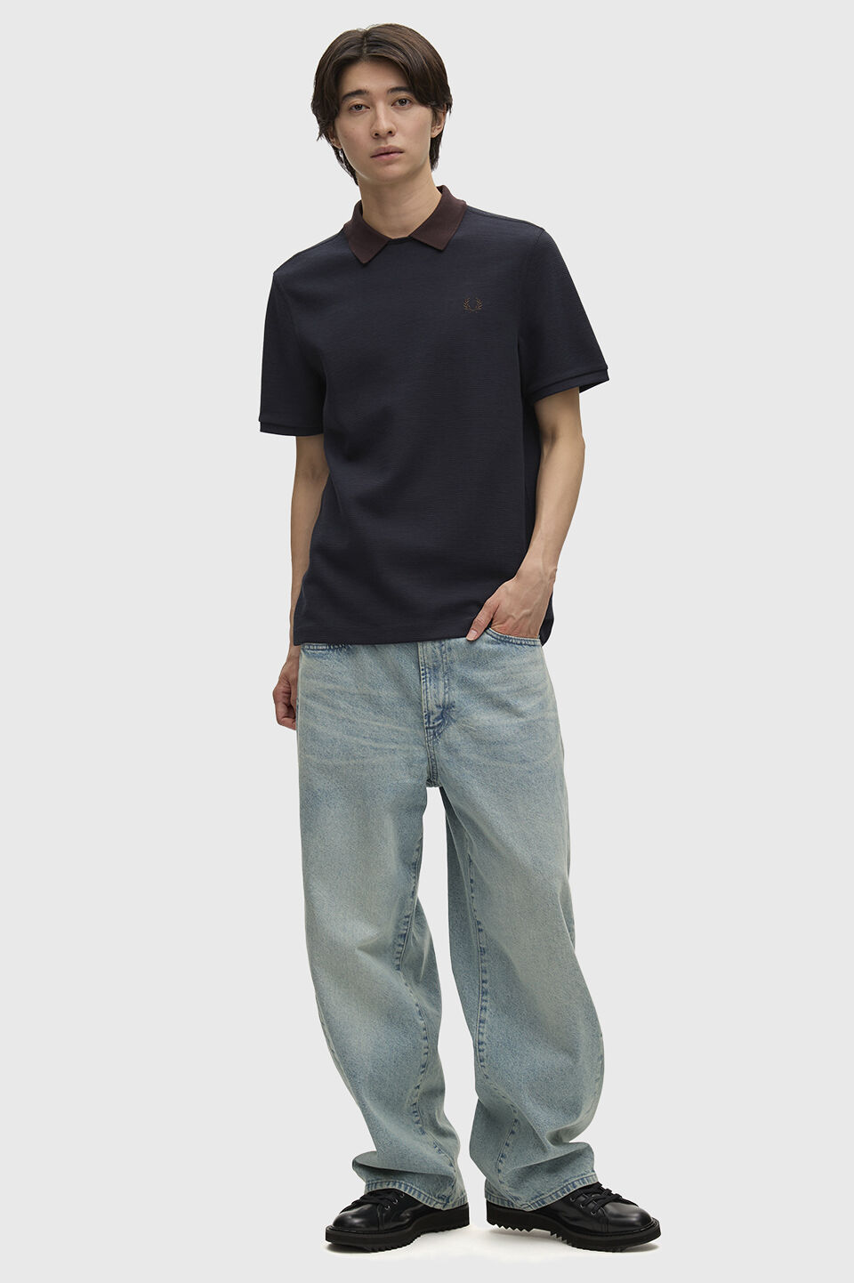 FRED PERRY 「FRED PERRY／Jacquard Pullover Polo Shirt／ジャガードプルオーバーポロシャツ」|ポロシャツ|